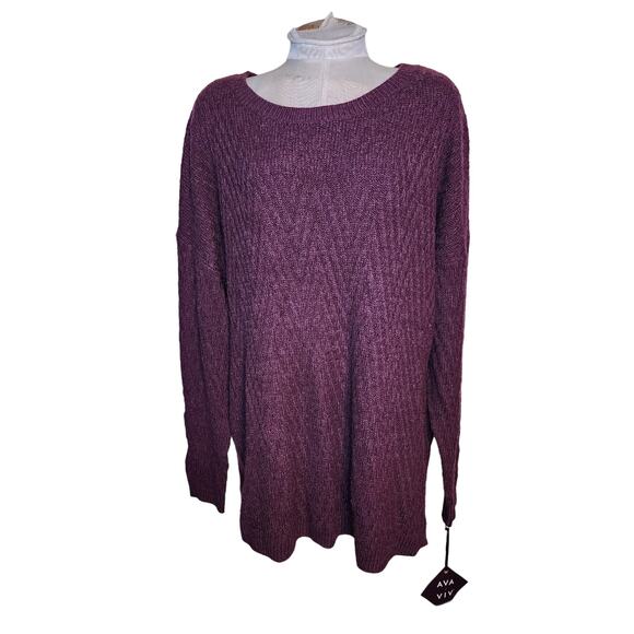 Ava & Viv Pullover Sweater Size 3X‎ NWT - Picture 1 of 4